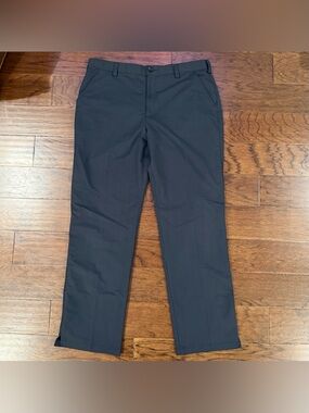 Under Armour Bentgrass Tech Pants Mens 38x34 Black Pinstripe Stretch Golf